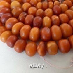 Very Old Antique Natural Baltic Amber Necklace 61.9 Grams
