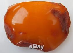 Vintage 24.63 Gm Polished Natural Genuine Baltic Amber Stone NR