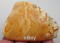 Vintage 31.91 Gm Polished Natural Genuine Baltic Amber Stone NR