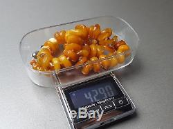 Vintage 42.90 gr. Natural Butterscotch Egg Yolk Baltic Amber Necklace