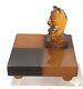 Vintage Baltic Amber Cognac Chess Horse Figurine Ussr Soviet