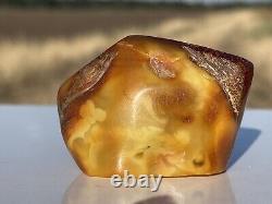 Vintage Baltic Amber Natural Nugget 100% Weight 30 g