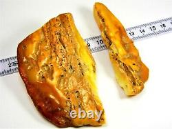 Vintage Baltic Amber Stone 82gr. Yellow Butterscotch Egg Yolk Natural Old 3661