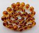 Vintage Baltic Amber Stone Beads Necklace 98 gramm