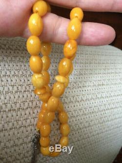 Vintage Butterscotch Natural Baltic Amber Komboloi Islamic Prayer Beads 26g