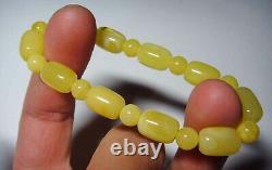 Vintage Genuine Baltic Amber Round Beads Bracelet Amber Bracelet