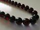 Vintage Natural BALTIC AMBER CHERRY Round 10 mm Beads Necklace
