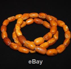 Vintage Natural Baltic Amber Beads Necklace