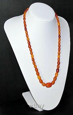Vintage Natural Baltic Amber Beads Necklace. 31.48g