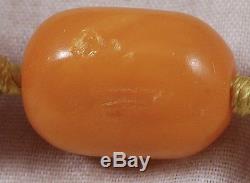 Vintage Natural Butterscotch Egg Yolk Baltic Sea Amber Necklace