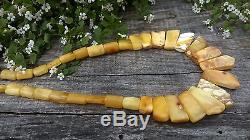 Vintage Natural old Antique Baltic amber Necklace