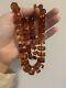 Vintage Russian Baltic Amber Twist Clasp Necklace Stunning Round Amber