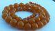 Vintage USSR Russian Natural Baltic Pressed AMBER necklace 68 gr 70s