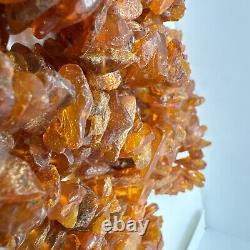 Vintage Unpolished Chunky Amber Nugget Long Necklace Baltic Amber 190 gr