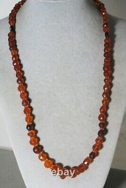 Vintage Victorian Natural Baltic Amber Bead Necklace