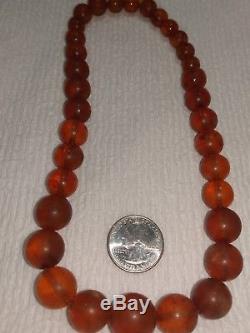 Vintage natural baltic amber bead necklaces