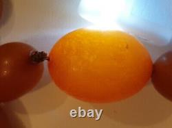 Vintage real butterscotch amber necklace 35g