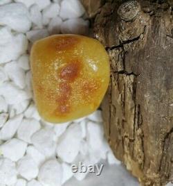 White Amber Stone 22 Gr. Natural Baltic Royal Fossil