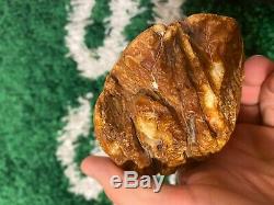 White Tiger color Baltic Amber stone (359 g.)