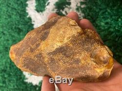 White color Baltic Amber stone (245 g.)